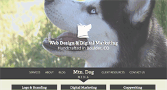 Desktop Screenshot of mtndogmedia.com